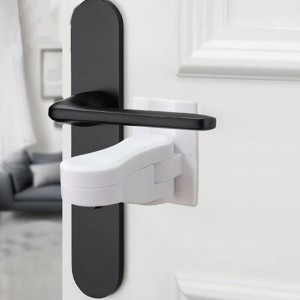 Plastic Child Safe Security Window Door Sash Lock Safety Lever Handle Sweep Latch Hardware Locks