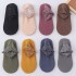 5 Pairs Women Winter Socks Warm Thicken Thermal Soft Solid Color Socks Wool Cashmere Snow Boots Velvet Lace Home Floor Sock