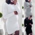 Pregnancy Autumn Dresses Pregnant Women Long Sleeve Bodycon Casual Dress Mother Home Clothes Maternity Dress