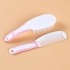 Hot 2Pcs/Set Baby Hairbrush Comb Portable Newborn Infant Toddlers Soft Hair Brush Head Massager Set Baby Kids Hair Care Supplies