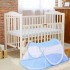 Baby Mosquito Net Toddler Baby Mosquito Net solid color skin-friendly Portable Baby Bed Travel Cot Foldable Crib with Mattress