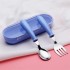 Cute Baby Cutlery Set Children's Utensils Tableware Baby Food Feeding Spoon Fork Three Styles Optional Kids Tableware Set