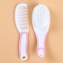 Hot 2Pcs/Set Baby Hairbrush Comb Portable Newborn Infant Toddlers Soft Hair Brush Head Massager Set Baby Kids Hair Care Supplies