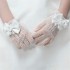 Exquisite White Lace Faux Pearl Fishnet Gloves Communion Flower For 4-15 Years Girls Kids Bride Party Ceremony Accessories