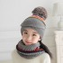 Children Winter Knit Hats Girls Beanie Hat Kids Newest Cap Scarf Set Warm Skull Neck Warmer with Thick Fleece Lined Winter Child