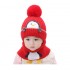 1 To 4 Years Old Baby Kids Beanie Sets Cute Penguin 2 Pcs 2023 Boys Girls Winter Villus Hat Scarf Set Fashion Winter Warm Caps