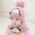 1 To 4 Years Old Baby Kids Beanie Sets Cute Penguin 2 Pcs 2023 Boys Girls Winter Villus Hat Scarf Set Fashion Winter Warm Caps